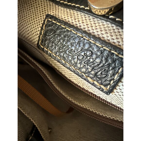 Dooney & Bourke Black Pebble Leather Crossbody Bag With Adjustable Strap - Picture 9 of 16